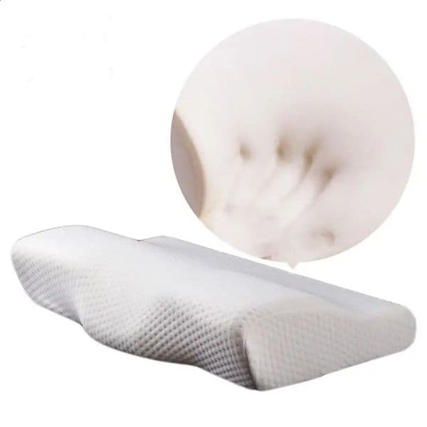 Memory Foam Bedding Pillow Neck protection Slow Rebound Memory Foam Butterfly Shaped Pillow Health Cervical Neck size in 50*30CM 240730