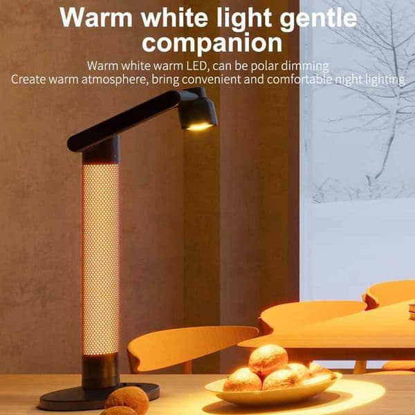 Eye-Protecting Tuya APP Smart Atmosphere Table Lamp Desktop Reading Lamp WiFi Bedside LED Night Light Rotatable Desk Lamps B240904