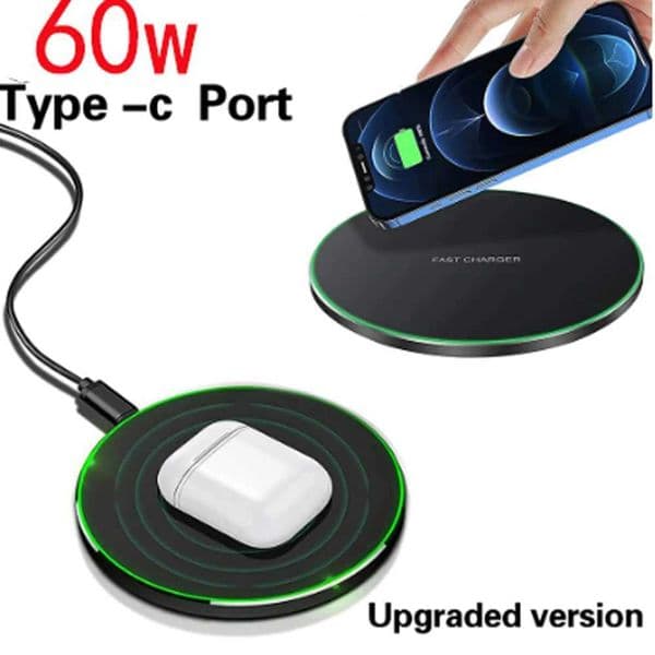 Wireless Charger Dock Station 30w Fast Charging for LG V35 V40 V50 V60 ThinQ 5G LG Velvet 5GZTE Axon 9 10 Pro iphone 8 plus X XSM240731