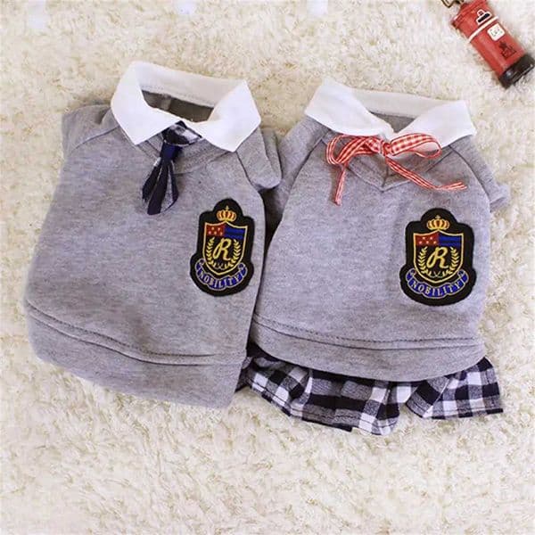 Couple Pet Dog Clothes Pet Uniform Clothing for Small Medium Dogs Costume Puppy Pet Shirt Clothes for Dogs Couples ClothesXJ240731