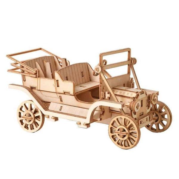Laser Cutting DIY Sailing Ship Train Airplane Toys 3D Wooden Puzzle Toy Model Kits Desk Decoration for Children Kids YHN M240731