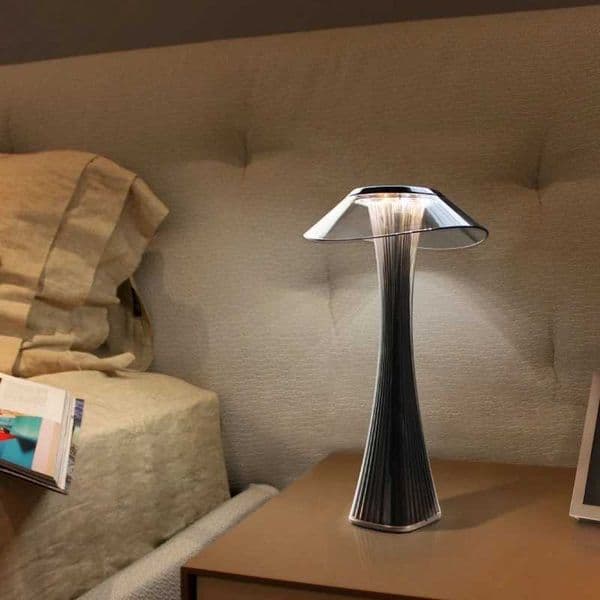 LED Crystal Diamond Table Lamp Touch Projection Atmosphere Lamp USB Charging Night Light For Bar Light Restaurant Table Bedside B240904