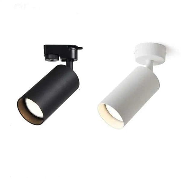 Black White Led Track Lights GU10 Track Lamps for Shop Rail Aluminum Spotlights for Clothing Store Surface Mount Track LightingCL240730
