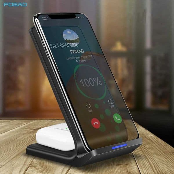 FDGAO 30W Fast Wireless Chargers For iPhone 15 14 13 12 11 8 X XS XR Samsung S23 S22 S24 13 Induction Quick ChargerM240731