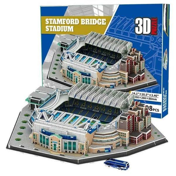 2026 New DIY Chelsea Stamford Bridge Football Stadium 3D Stereo Puzzle Model Toys