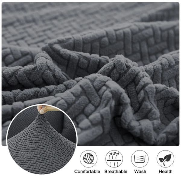 Luxury Designer Decor 11 Color Jacquard Bed Armless Living Room Plaid Straight h Sofa Slipcover Futon Cover For Home 240731 Free Shipping