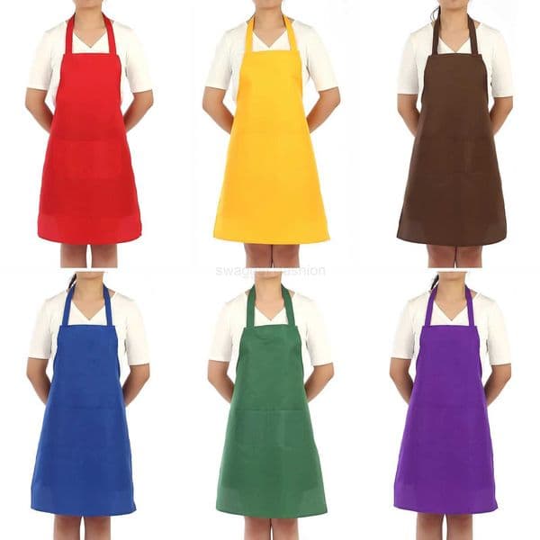 Colorful Cooking Aprons Home Male Female Chef Aprons Restaurant Cooking Baking Dress Oil-proof Pockets Apron Kitchen AccessoriesXJ240731