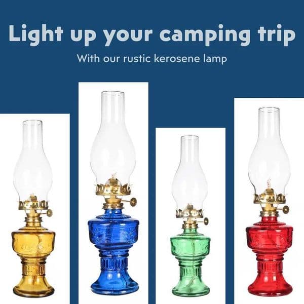 Oil Lamp Lantern Vintage Clear Glass Kerosene Lamp Chamber Oil Lamps for Indoor Use Home Decor Lighting Rustic Hurricane lamp B240904