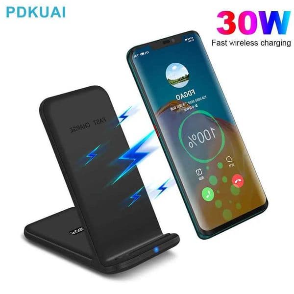 30W Fast Wireless Charger Stand For iPhone 14 13 12 11 Pro Max XS XR X 8 Samsung S22 S23 Wireless Charging Dock StationM240731