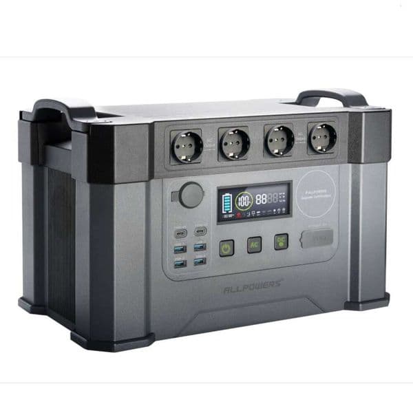 ALLPOWERS 110 / 230V Portable Power Station MPPT Solar Generator 154Wh 288Wh 606Wh 1500Wh Power Supply with AC Outlets for RV