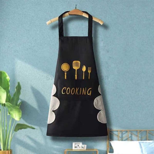 Apron Waterproof Oilproof Can Wipe Hands Kitchen Work Clothes Home Cooking Cleaning Men and Women Universal Sleeveless ApronXJ240731