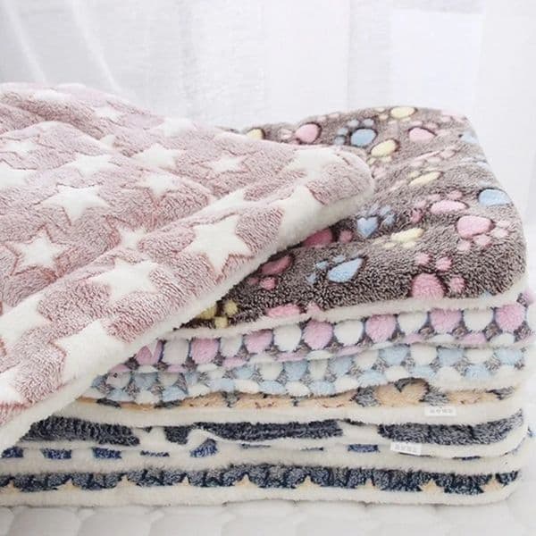 perfume 2026 New Sleeping Mat Dog Cat Bed Soft cologne Hair Thickened Pad Fleece Home Washable Warm Bear Pattern Blanket Pet Supplies Free Shipping