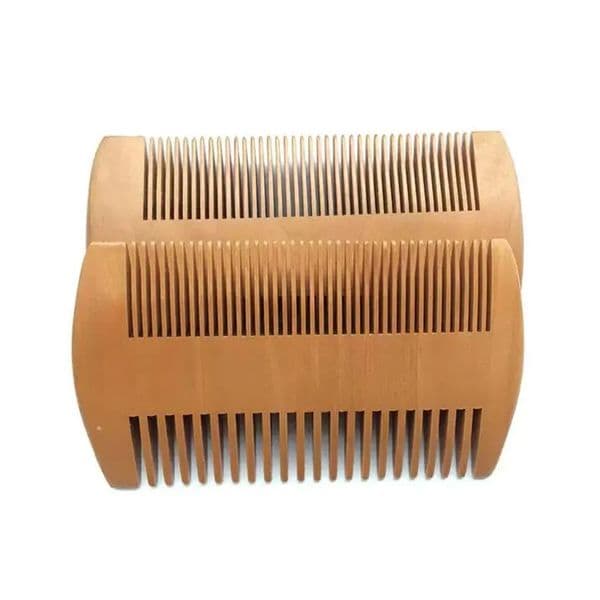 Men's Beard Brush Hair Brushes Pocket Wooden Beard Comb Double Sides Super Narrow Thick Wood Combs