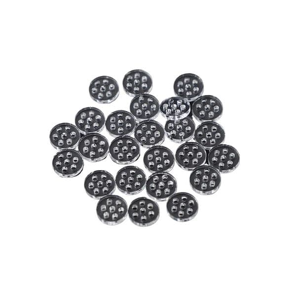 7mm Dia High Borosilicate Glass Screens Filters with 7 Holes Smoking Pipes handcraft