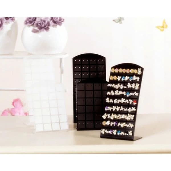 Holes Creative Jewelry Earrings Portable Necklace Stand Holder Organizer Storage Box Studs Display Rack for Fashion