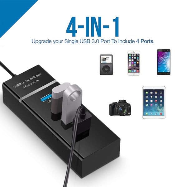 4 Ports 2.0 new 3.0 USB HUB 2025 Splitter High Speed Multi Splitter USB Adapter Expander Cable For Desktop PC Laptop Adapter USB HUB