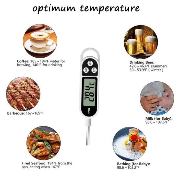 Digital Food Thermometer for Meat Cooking, Food Probe, Electronic Oven, Kitchen Tools, Tp300