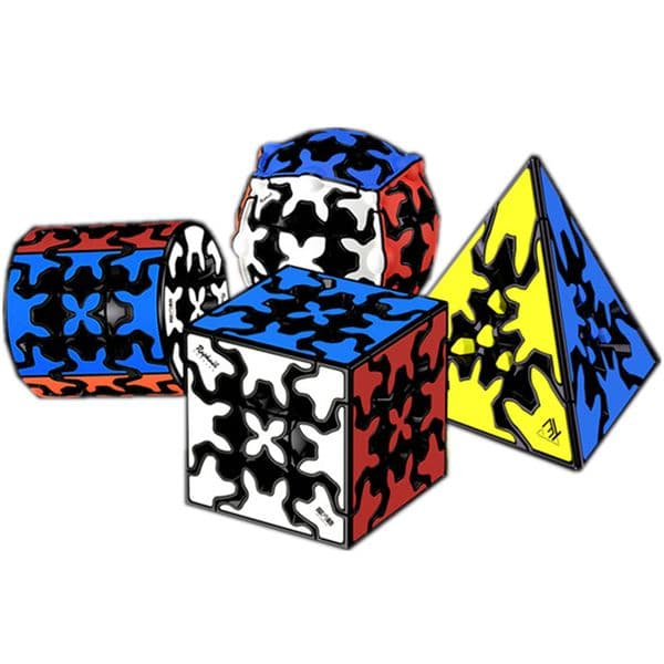 Wooden Puzzle Innovative Gear Puzzle Cube Set Twisty Puzzles, Pyramid, Cylinder, And Sphere - Educational Brain Teaser large puzzle Toys For Kids Tram Toy