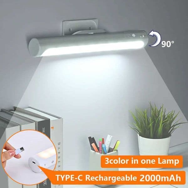 Desk Lamp Hanging Magnetic Table Lamp Led Usb Rechargeable Night Lights Stepless Dimming Cabinet Closet Wardrobe Cabinet lightsLX241102
