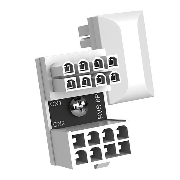 180 Degree Angled Turning Connectors Desktop Computer Accessories 8 Pin Female To 8 Pin Male Fireproof Plastic for Graphics Card