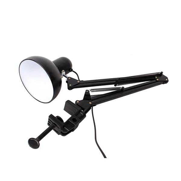 Home EU US Plug Flexible 2025 Swing Arm Clamp Mount Lamp Office Studio E27/E26 new Bulb Table Black Desk Light AC85-265V Led Bulb Lamps
