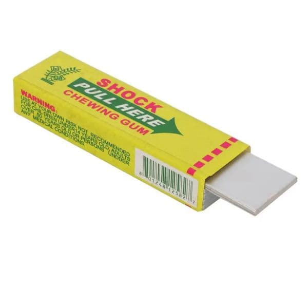 1pc Funny Safety Trick Joke shoker Toy Electric Shock Shocking Pull Head Chewing gum Gag new novelty item 2025 toy for children Wholesale