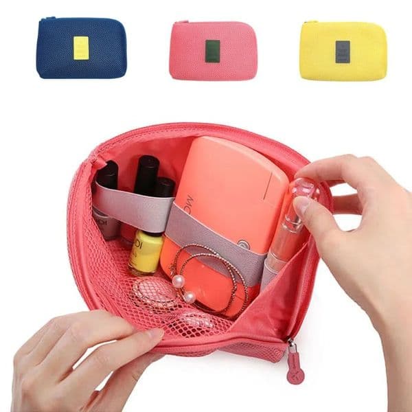 Portable Data Cable Bag Earphone Wire Case For Headphone Line Headset Closet Organizer Box Storage