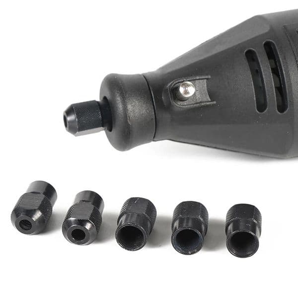 5pcs Drill Chuck For Dremel Accessories Rotary Tools Chuck Nut Power Tool Accessories Zinc Alloy Nuts M8X0.75mm Abrasive Parts