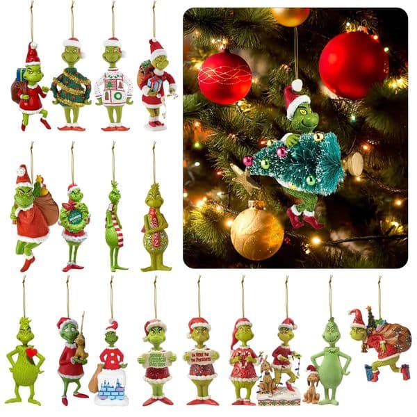 Christmas Elf Doll Green Hair Monster Dolls Christmas Tree Pendant 2024 For Home New Year Decor