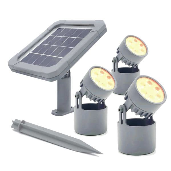 Solar underwater diving pool light amphibious solar spotlight IP68 warm white outdoor landscape light garden automatic on/off X241102