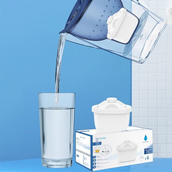Water Filter Jug Cartridges Reducing Limescale Chlorine Replacement Filter Cartridges Refills Filter Cartridges for Home Kitchen