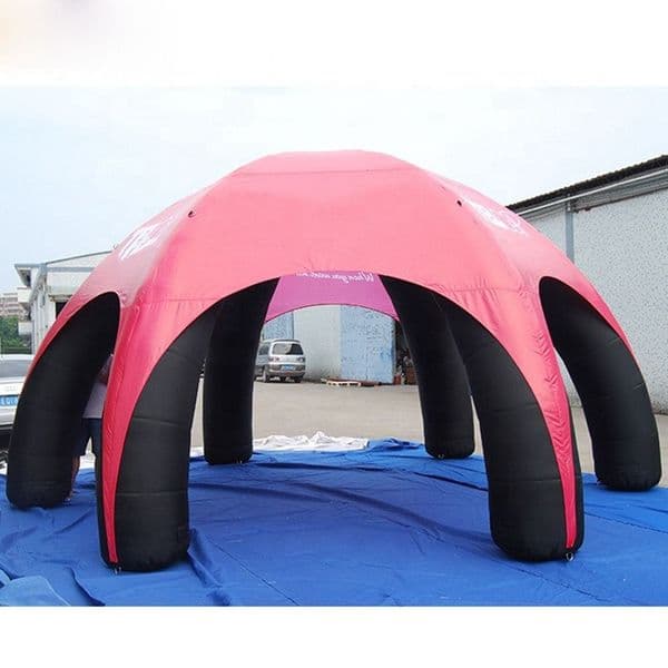 Free shipping red cover tent 10m dia (33ft) arch marquee portable 6 legs advertising inflatable spider tent giant pop up dome without side walls for event