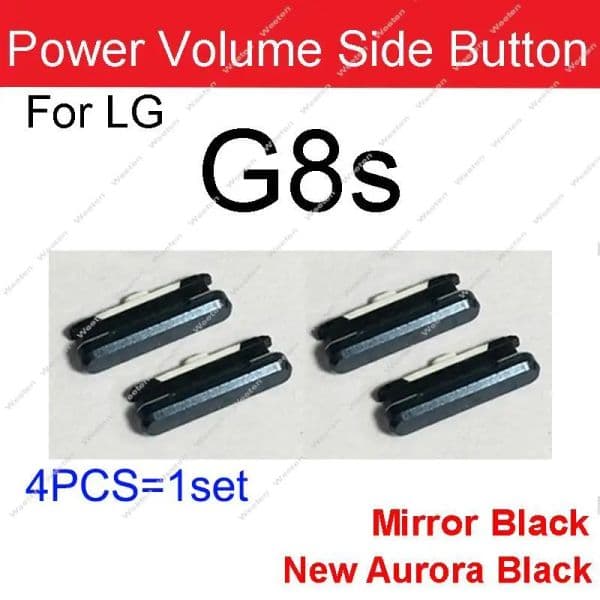 4PCS/Lot For LG G8 G8S Power Volume Side Buttons On Off Power Volume Small Side Keys Replacement