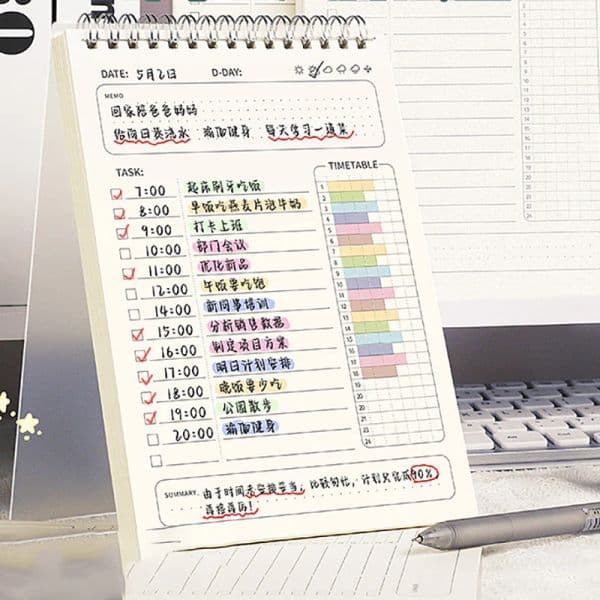 A5 Agenda 2023/24 Planner Diary Weekly Plan To Do List Test Self-didcipline Planner New Notebooks Schedule for School Stationery