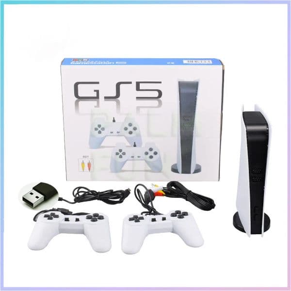GS5 TV Game Console USB Port 8 Bit Game Box Retro AV Output USB Controller Home Classic Two Player Arcade Game Console Gifts