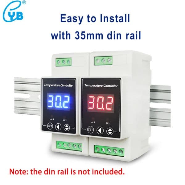 YB103TM din rail thermostat 220V with sensor Electronic thermometer Thermal relay incubator digital meter temperature controller