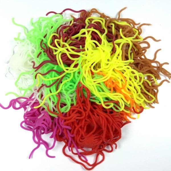 Vwtins 60 strands/PC Soft Worm Body Squirmy Wormy Fly Tying Material San Juan Worm Earthworm Lure Baits Body for Trout flies