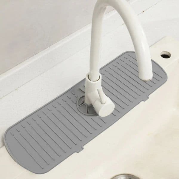Alfombrilla de silicona para grifo de cocina, Protector de encimera para fregadero grande