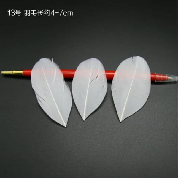 White Feather Goose Duck Turkey Feathers Feather Trim DIY Wedding Decoratin Jewelry Accessories Plumes DIY Feathers for Crafts