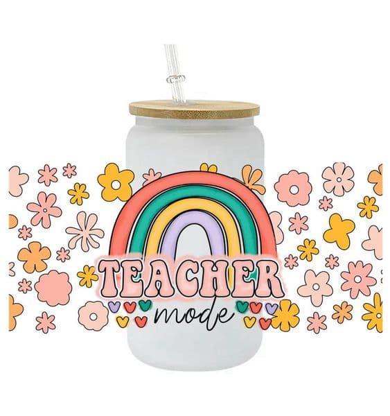 3inch 4 inch 10.16cm Small Decals UV DTF Cup Wrap Transfer For Cups Mugs Tumblers Libbey Can Glass Coffee Wrap 16oz 20oz Printing Custom Label Sticker Patterns DHL