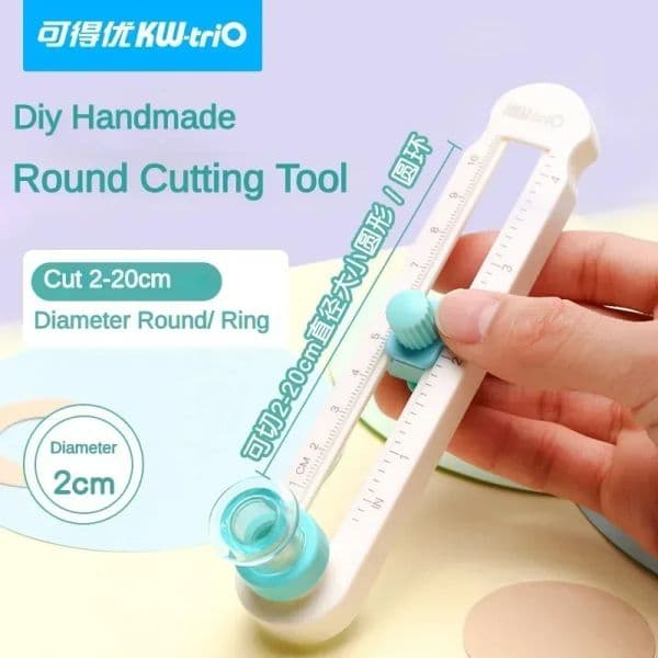 Plastic 2-20cm Circle Paper Cutter Multifunctional Craft Cutting Tools Paper Scrapbooking Cards Cutters For Home Study Offices