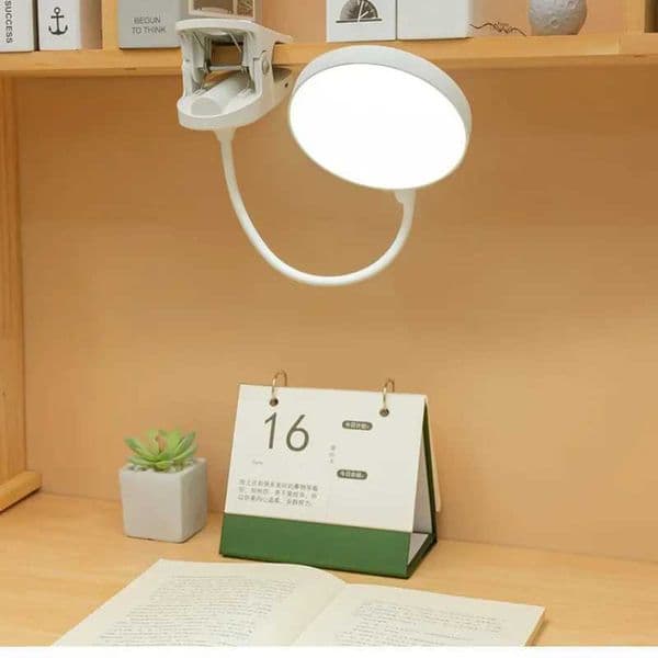 LED Desk Lamp Adjustable Eye Protection Light 3 Modes Dimming USB Rechargeable Table Clip Study Reading Book Night LightLX241102