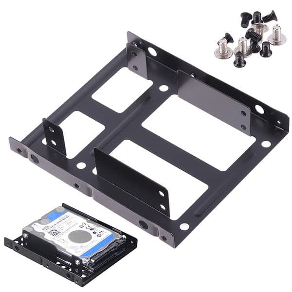 2.5 To 3.5 Hard Disk Bracket Hard Drive Dual Desktop SSD Mounting Bracket Internal Adapter