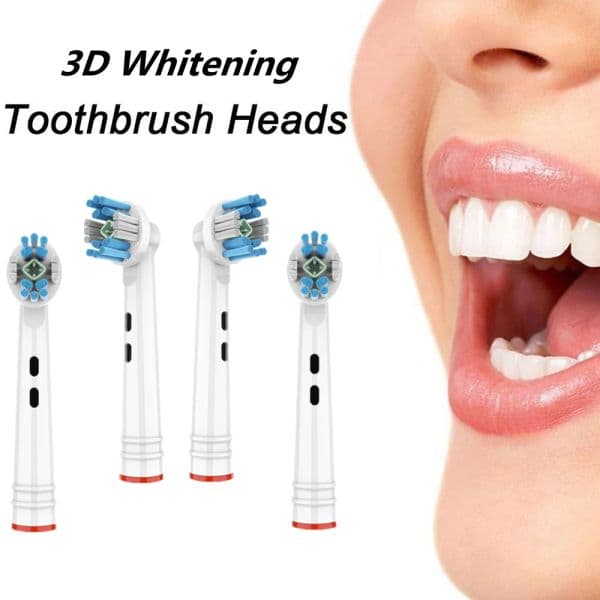 4Pcs Replacement Brush Heads For Oral-B Electric Toothbrush Fit Advance Power/Pro Health/Triumph/3D Excel Dropshipping