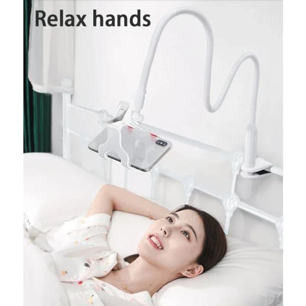 Universal Phone Holder Long Arm Flexible 360 Clip Desktop Mount Bracket Phone Stand Cell Phone Support for Bedroom KitchenParlor