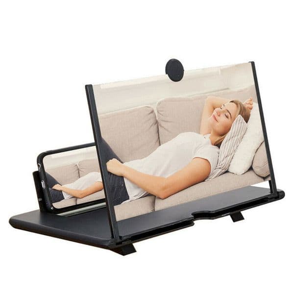 10 Inch 3D Mobile Phone Screen Magnifier HD Video Amplifier With Foldable Holder Magnifying Glass Smart Phone Stand Bracket