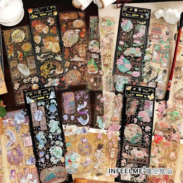 3pcs/1lot Kawaii Scrapbook Stickers Heartwarming Delivery Scrapbooking Supplies Planner Decorative Craft Stationery Sticker
