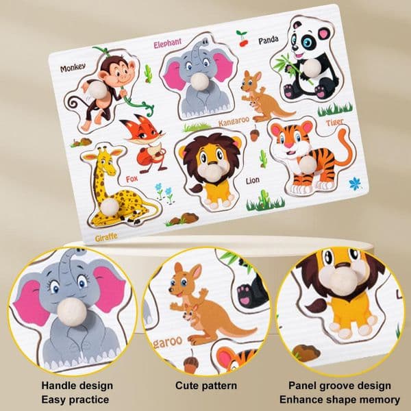Montessori Baby Puzzle Educational Toys For Children Baby Game Puzzle Board Jigsaw Child Puzzle Wooden Puzzles For Kids 2-6 Year