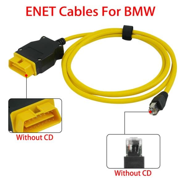 2023 Newest OBD Plug Adapter For b-m-w Enet Ethernet To OBD 2 Interface E-SYS ICOM Coding F-series Interface Connector Cable