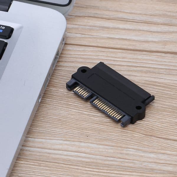 5Gbps SFF 8482 SAS to SATA 180 Degree Angle Adapter Converter Straight Head thumbnail 2